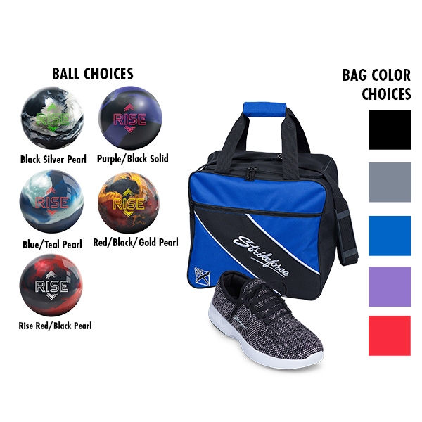 Women's Maui Black/Plum Shoes, Single Tote, Reactive Ball