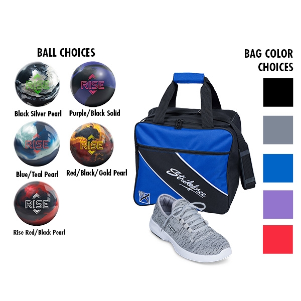 Women's Maui Grey Shoes, Single Tote, Reactive Ball