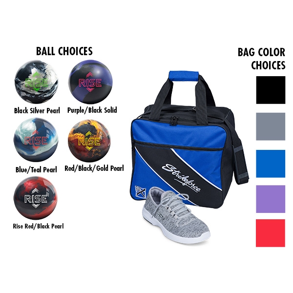 Youth Maui Grey Shoes, Single Tote, Reactive Ball